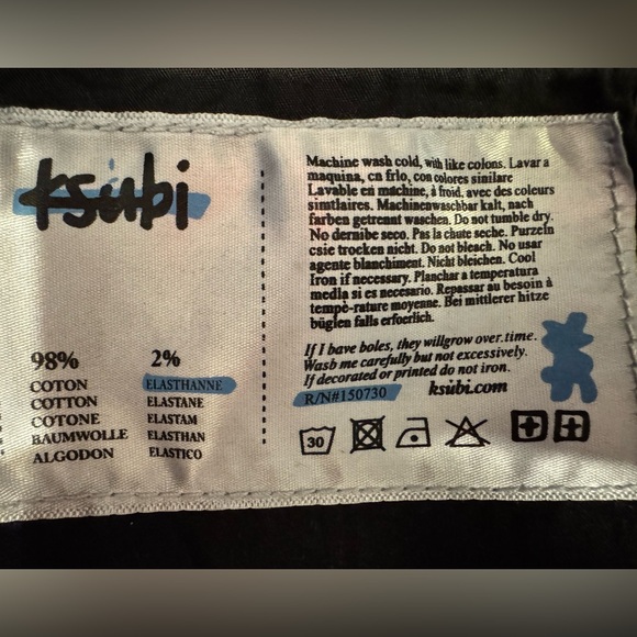 KSUBI Mens 34 Waist Van Winkle Hunter Beden Black Skinny Jeans NWOT - Picture 6 of 10